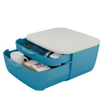 Cassettiera Cosy - 2 scomparti - blu - Leitz Cassettiera Cosy - 2 scomparti - blu - Leitz