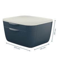 Cassettiera Cosy - 2 scomparti - grigio - Leitz Cassettiera Cosy - 2 scomparti - grigio - Leitz