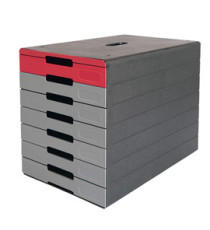 Cassettiera Idealbox Pro 7 - 7 cassetti - 36,5 x 32,2 x 25 cm - rosso - Durable Cassettiera Idealbox Pro 7 - 7 cassetti - 36,5 x 32,2 x 25 cm - rosso - Durable