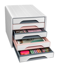 Cassettiera Smoove 7-111 Mineral - 5 cassetti -  36 x 28,8 x 27,1 cm - multicolore - Cep Cassettiera Smoove 7-111 Mineral - 5 cassetti -  36 x 28,8 x 27,1 cm - multicolore - Cep