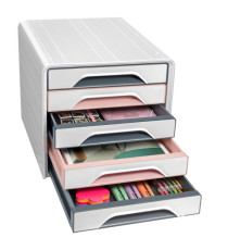 Cassettiera Smoove 7-111 Mineral - 5 cassetti -  36 x 28,8 x 27,1 cm - multicolore - Cep Cassettiera Smoove 7-111 Mineral - 5 cassetti -  36 x 28,8 x 27,1 cm - multicolore - Cep