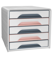 Cassettiera Smoove 7-111 Mineral - 5 cassetti -  36 x 28,8 x 27,1 cm - multicolore - Cep Cassettiera Smoove 7-111 Mineral - 5 cassetti -  36 x 28,8 x 27,1 cm - multicolore - Cep