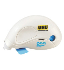 Correttore a nastro Compact Correction - 5 mm x 10 mt - plastica riciclata - Uhu Correttore a nastro Compact Correction - 5 mm x 10 mt - plastica riciclata - Uhu