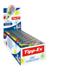 Correttore a nastro Mini Pocket Mouse - 5 mm x 6 mt - colori assortiti - Tipp-Ex - conf. 10 pezzi Correttore a nastro Mini Pocket Mouse - 5 mm x 6 mt - colori assortiti - Tipp-Ex - conf. 10 pezzi