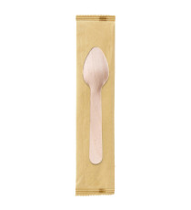 Cucchiaini monouso - imbustati singolarmente - 11 cm - legno - Signor Bio Cucchiaini monouso - imbustati singolarmente - 11 cm - legno - Signor Bio