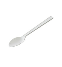 Cucchiaino monouso in CPLA - 12,5 cm - bianco - Leone - conf. 50 pezzi Cucchiaino monouso in CPLA - 12,5 cm - bianco - Leone - conf. 50 pezzi