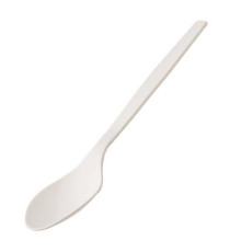 Cucchiaio monouso in CPLA - 16 cm - bianco - Leone - conf. 50 pezzi Cucchiaio monouso in CPLA - 16 cm - bianco - Leone - conf. 50 pezzi