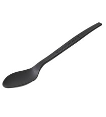 Cucchiaio monouso in CPLA - 16 cm - nero - Leone - conf. 50 pezzi Cucchiaio monouso in CPLA - 16 cm - nero - Leone - conf. 50 pezzi