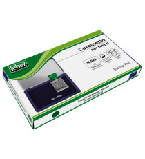 Cuscinetto per timbri - 16,5 x 9 cm - blu - Lebez Cuscinetto per timbri - 16,5 x 9 cm - blu - Lebez