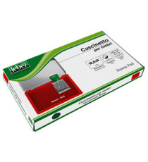 Cuscinetto per timbri - 16,5 x 9 cm - rosso - Lebez Cuscinetto per timbri - 16,5 x 9 cm - rosso - Lebez