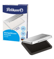 Cuscinetto per timbri - 7 x 11 cm - nero - Pelikan