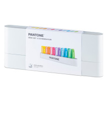 Desk set evidenziatori - punta a scalpello - colori assortiti - Pantone - conf. 12 pezzi