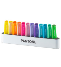 Desk set evidenziatori - punta a scalpello - colori assortiti - Pantone - conf. 12 pezzi
