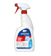 Detergente alcolico per superfici e tessuti Sanialc Ultra - 750 ml - Sanitec Detergente alcolico per superfici e tessuti Sanialc Ultra - 750 ml - Sanitec