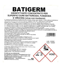 Detergente disinfettante Batigerm - Alca - tanica da 5 L Detergente disinfettante Batigerm - Alca - tanica da 5 L