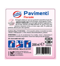 Detergente per pavimenti - profumo floreale - 2 L - Prim Detergente per pavimenti - profumo floreale - 2 L - Prim