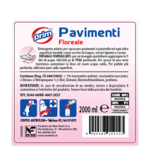 Detergente per pavimenti - profumo floreale - 2 L - Prim Detergente per pavimenti - profumo floreale - 2 L - Prim