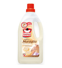 Detersivo liquido Cuore di Marsiglia - a mano e in lavatrice - 1 L - Omino Bianco Detersivo liquido Cuore di Marsiglia - a mano e in lavatrice - 1 L - Omino Bianco