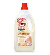 Detersivo liquido Cuore di Marsiglia - a mano e in lavatrice - 1 L - Omino Bianco Detersivo liquido Cuore di Marsiglia - a mano e in lavatrice - 1 L - Omino Bianco