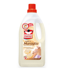 Detersivo liquido Cuore di Marsiglia - a mano e in lavatrice - 1 L - Omino Bianco