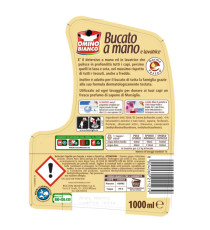 Detersivo liquido Cuore di Marsiglia - a mano e in lavatrice - 1 L - Omino Bianco