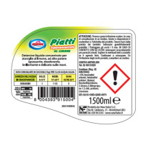 Detersivo per piatti - limone - 1500 ml - Amacasa Detersivo per piatti - limone - 1500 ml - Amacasa