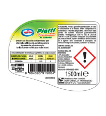 Detersivo per piatti - limone - 1500 ml - Amacasa Detersivo per piatti - limone - 1500 ml - Amacasa