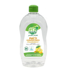 Detersivo piatti - concentrato - ipoallergenico - limone - 0,50 lt - Eco Ready Detersivo piatti - concentrato - ipoallergenico - limone - 0,50 lt - Eco Ready
