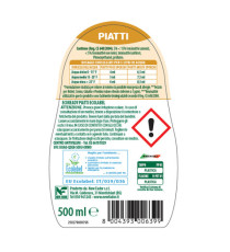 Detersivo piatti - concentrato - ipoallergenico - limone - 0,50 lt - Eco Ready Detersivo piatti - concentrato - ipoallergenico - limone - 0,50 lt - Eco Ready