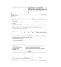 Dichiarazione conformità impianto - snap 5 copie autoric. - 31 x 21 cm - DU184110000 - Data Ufficio Dichiarazione conformità impianto - snap 5 copie autoric. - 31 x 21 cm - DU184110000 - Data Ufficio