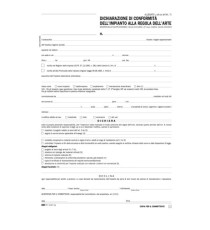 Dichiarazione conformità impianto Snap - 5 copie snap - 29,7 x 21cm - 100 fogli - Edipro Dichiarazione conformità impianto Snap - 5 copie snap - 29,7 x 21cm - 100 fogli - Edipro