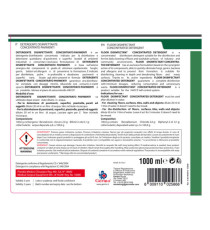 Disinfettante detergente - per pavimenti - concentrato - 1 lt - Tekna Disinfettante detergente - per pavimenti - concentrato - 1 lt - Tekna