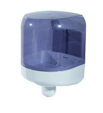 Dispenser asciugamani a spirale Prestige -  formato Maxi - 25,6x27,5x33,5 cm - bianco/azzurro trasparente - Mar Plast Dispenser asciugamani a spirale Prestige -  formato Maxi - 25,6x27,5x33,5 cm - bianco/azzurro trasparente - Mar Plast