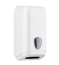 Dispenser di carta igienica in fogli - 15,8x13x30,7 cm - bianco - Mar Plast