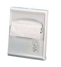 Dispenser per carta copriwater Mini - 23x5,5x29,5 cm - bianco - Mar Plast Dispenser per carta copriwater Mini - 23x5,5x29,5 cm - bianco - Mar Plast