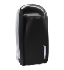 Dispenser per carta igienica interfogliata Skin Carbon - piegata a V e Z - 32,8 x 13,5 x 16,5 cm - 550/450 fogli - nero Dispenser per carta igienica interfogliata Skin Carbon - piegata a V e Z - 32,8 x 13,5 x 16,5 cm - 550/450 fogli - nero