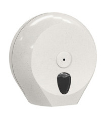 Dispenser per carta igienica Mini Jumbo plus Woodplastic - 273 x 128 x 270 mm - rotolo diametro 23 cm - bianco - Mar Pla Dispenser per carta igienica Mini Jumbo plus Woodplastic - 273 x 128 x 270 mm - rotolo diametro 23 cm - bianco - Mar Pla