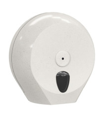 Dispenser per carta igienica Mini Jumbo plus Woodplastic - 273 x 128 x 270 mm - rotolo diametro 23 cm - bianco - Mar Pla Dispenser per carta igienica Mini Jumbo plus Woodplastic - 273 x 128 x 270 mm - rotolo diametro 23 cm - bianco - Mar Pla