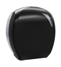 Dispenser per carta igienica Mini Jumbo Skin Carbon - 29,6 x 13,5 x 27,7 cm - rotolo diametro 24 cm - nero - Mar Plast Dispenser per carta igienica Mini Jumbo Skin Carbon - 29,6 x 13,5 x 27,7 cm - rotolo diametro 24 cm - nero - Mar Plast