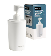 Dispenser sapone liquido Pronto Bagno - diametro 8 cm - 450 ml - PPL - bianco - Perfetto Dispenser sapone liquido Pronto Bagno - diametro 8 cm - 450 ml - PPL - bianco - Perfetto