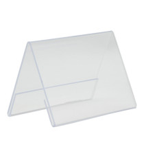 Display a V in plastica - 7,8 x 10,6 x 6,7 cm (A7) - Securit