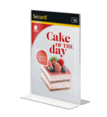 Display Portamenù a T - 10,5 x 14,8 cm (A6) - Securit