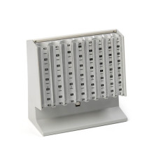 Distributore manuale di monete Eurocoin - 25x10,4x17 cm - grigio chiaro - Holenburg