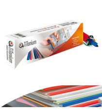 Dorsi per rilegatura - 6 mm - nero - Titanium - scatola 50 pezzi