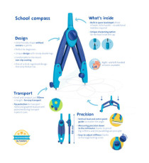 Compasso Griffix - colori assortiti - Pelikan - expo 9 pezzi