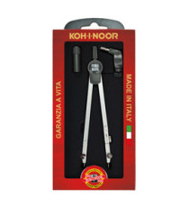 Compasso professional - diametro max cerchio 155mm - allunga telescopica - 3 pezzi - Koh.I.noor