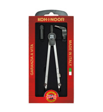 Compasso professional - diametro max cerchio 155mm - allunga telescopica - 3 pezzi - Koh.I.noor