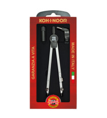 Compasso professional - diametro max cerchio 155mm - allunga telescopica - 3 pezzi - Koh.I.noor