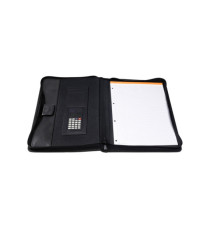 Conferenziere con calcolatrice Exawallet - PPL - 26,5x34 cm - nero - Exacompta