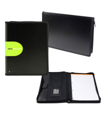 Conferenziere con calcolatrice Exawallet - PPL - 26,5x34 cm - nero - Exacompta